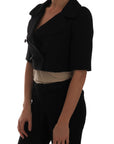 Dolce & Gabbana Black Short Croped Jacket Blazer