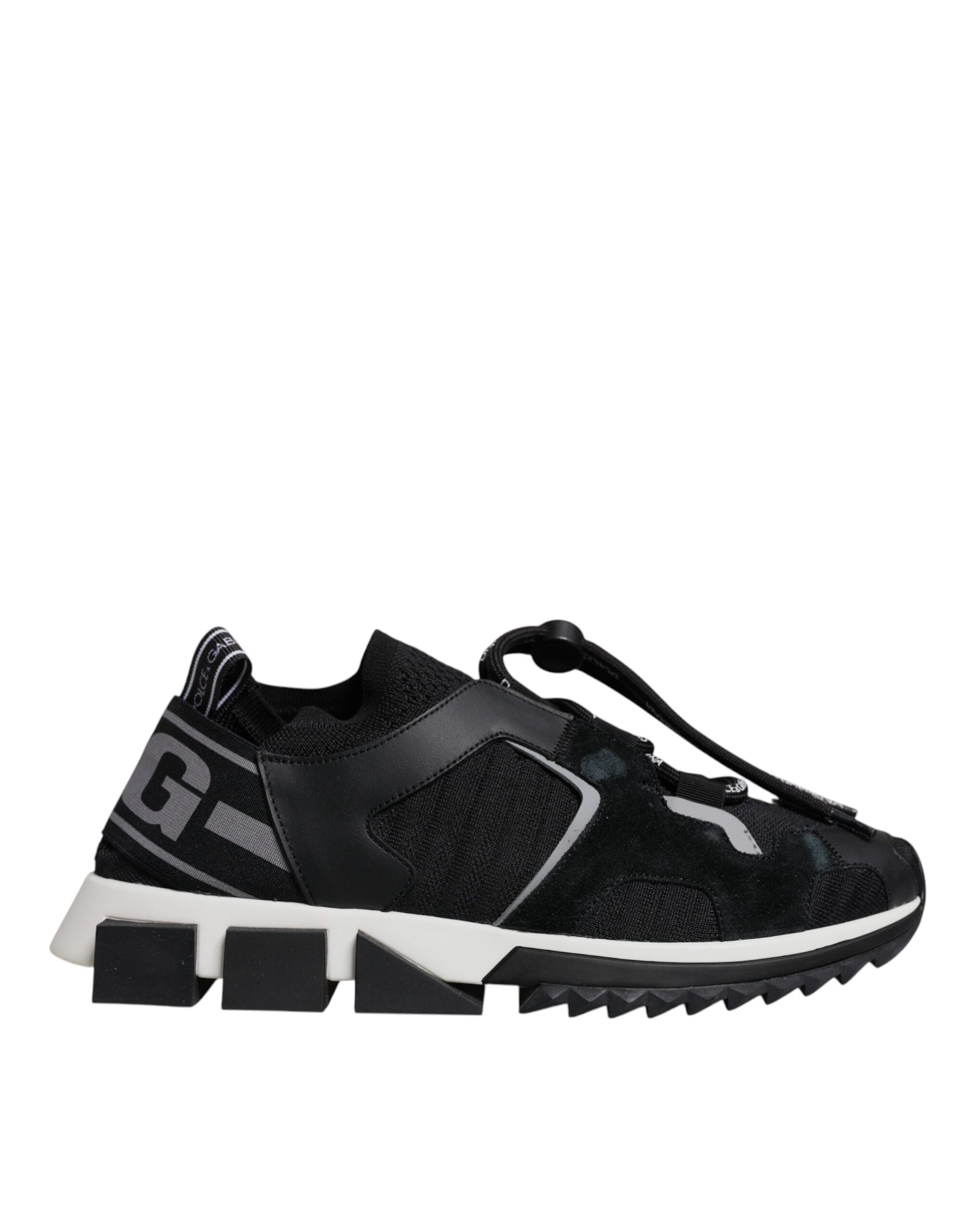 Dolce &amp; Gabbana Black Mesh Sorrento Trekking Sneakers Shoes