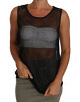 Dolce & Gabbana Black Mesh Transparent Blouse T-shirt