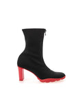 Alexander McQueen Black Neoprene Ankle Boots
