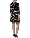 Dolce & Gabbana Black White Zebra A-line Sheath Mini Dress