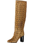 Tommy Hilfiger Beige Leather Women Boot