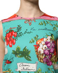 Dolce & Gabbana Multicolor Floral Silk Sleeveless Tank Top