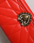Dolce & Gabbana Red Quilted Devotion Crossbody Chain Phone Cover Bag