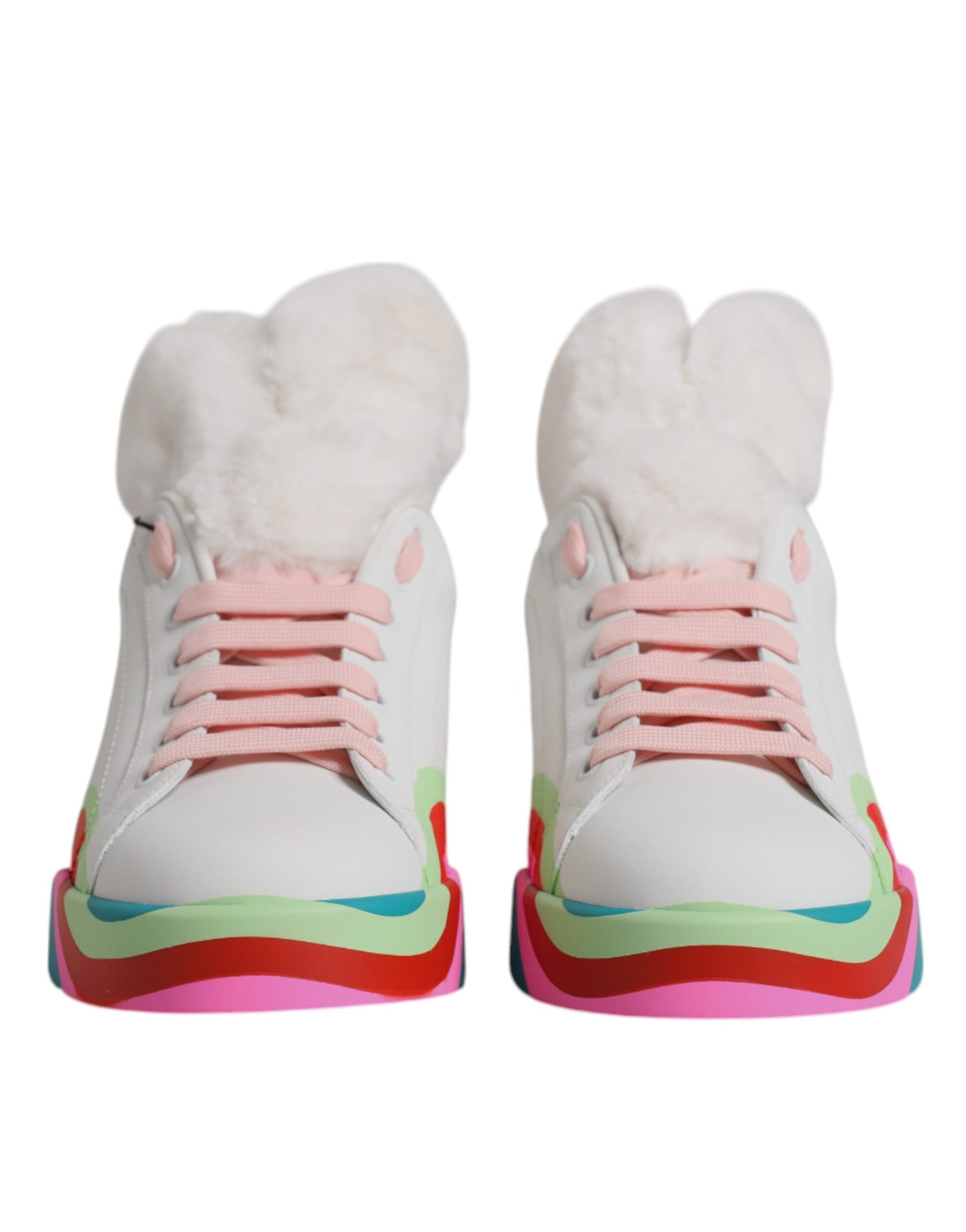 Dolce &amp; Gabbana Multicolor Low Top Trainers Sneakers Shoes