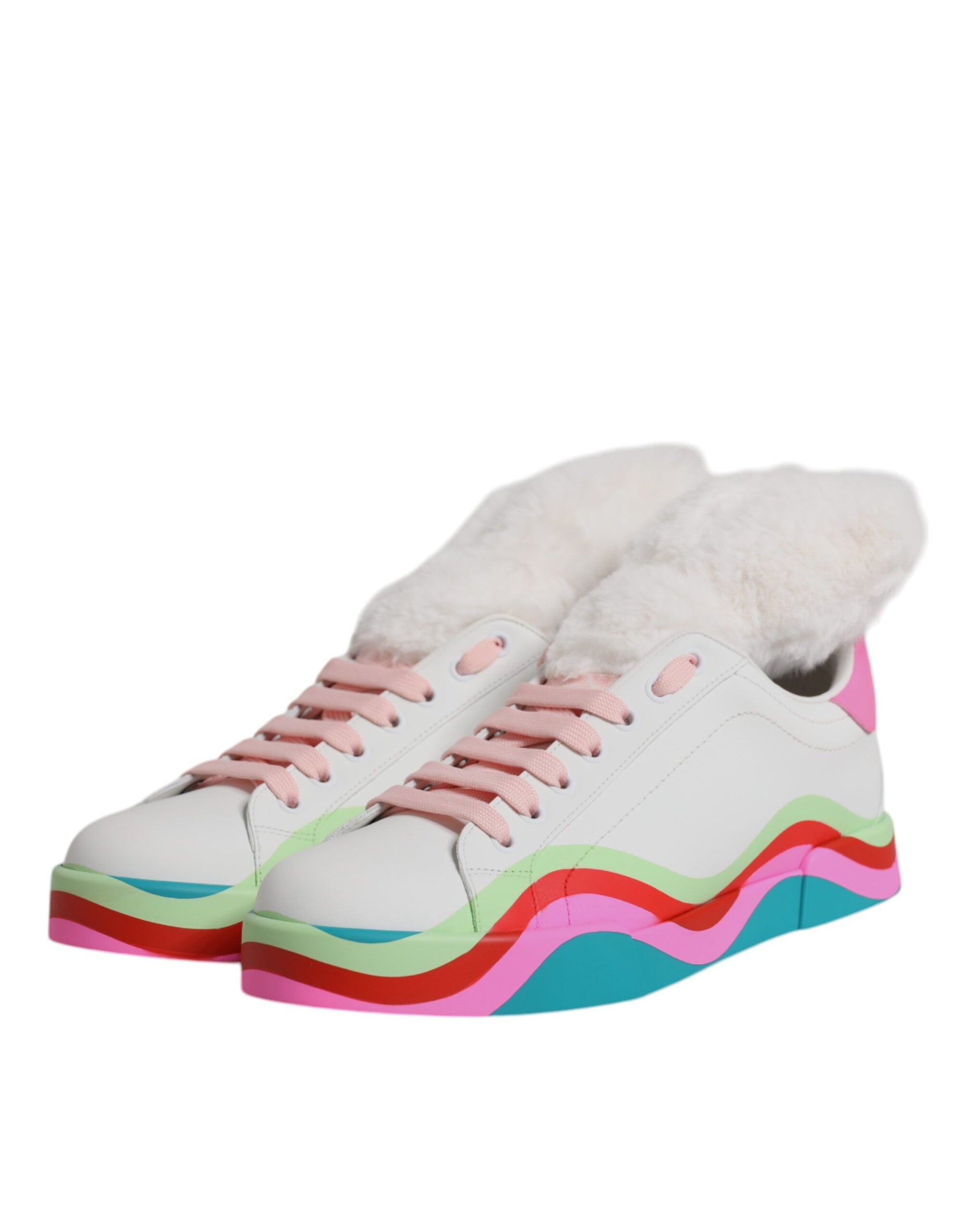 Dolce &amp; Gabbana Multicolor Low Top Trainers Sneakers Shoes