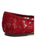 Dolce & Gabbana Red Viscose Ballet Flats