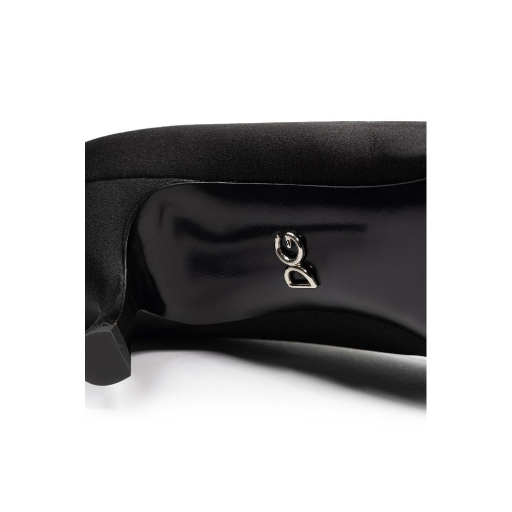Dolce &amp; Gabbana Black Viscose Pumps