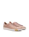 Bally Pink Fabric And Leather Low Top Sneakers