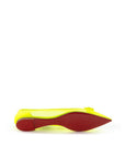 Christian Louboutin Yellow Mesh Ballet Flats