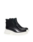 Alexander McQueen Black Leather Chelsea Boots