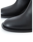 Burberry Black Leather Ankle Boots