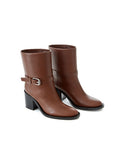 Burberry Brown Leather Ankle Boots
