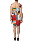 Dolce & Gabbana Multicolor Cotton Stripe Sleeveless Dress
