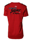 Dolce & Gabbana Red Cotton Graphic Print Crew Neck T-shirt