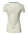 Dolce & Gabbana Light Yellow Cotton Short Sleeve T-shirt