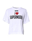 Dolce & Gabbana White Printed Round Neck Top Cotton T-shirt