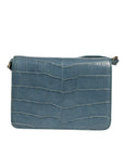 Dolce & Gabbana Green Exotic Leather DG Plaque Crossbody Mini Bag