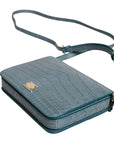Dolce & Gabbana Green Exotic Leather DG Plaque Crossbody Mini Bag