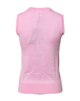 Dolce & Gabbana Pink Cashmere Round Neck Sleeveless Tank Top