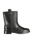 Ralph Lauren Black Leather Women Ankle Boot