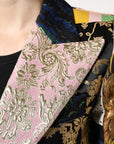 Dolce & Gabbana Multicolor Floral Patchwork Jacquard Jacket