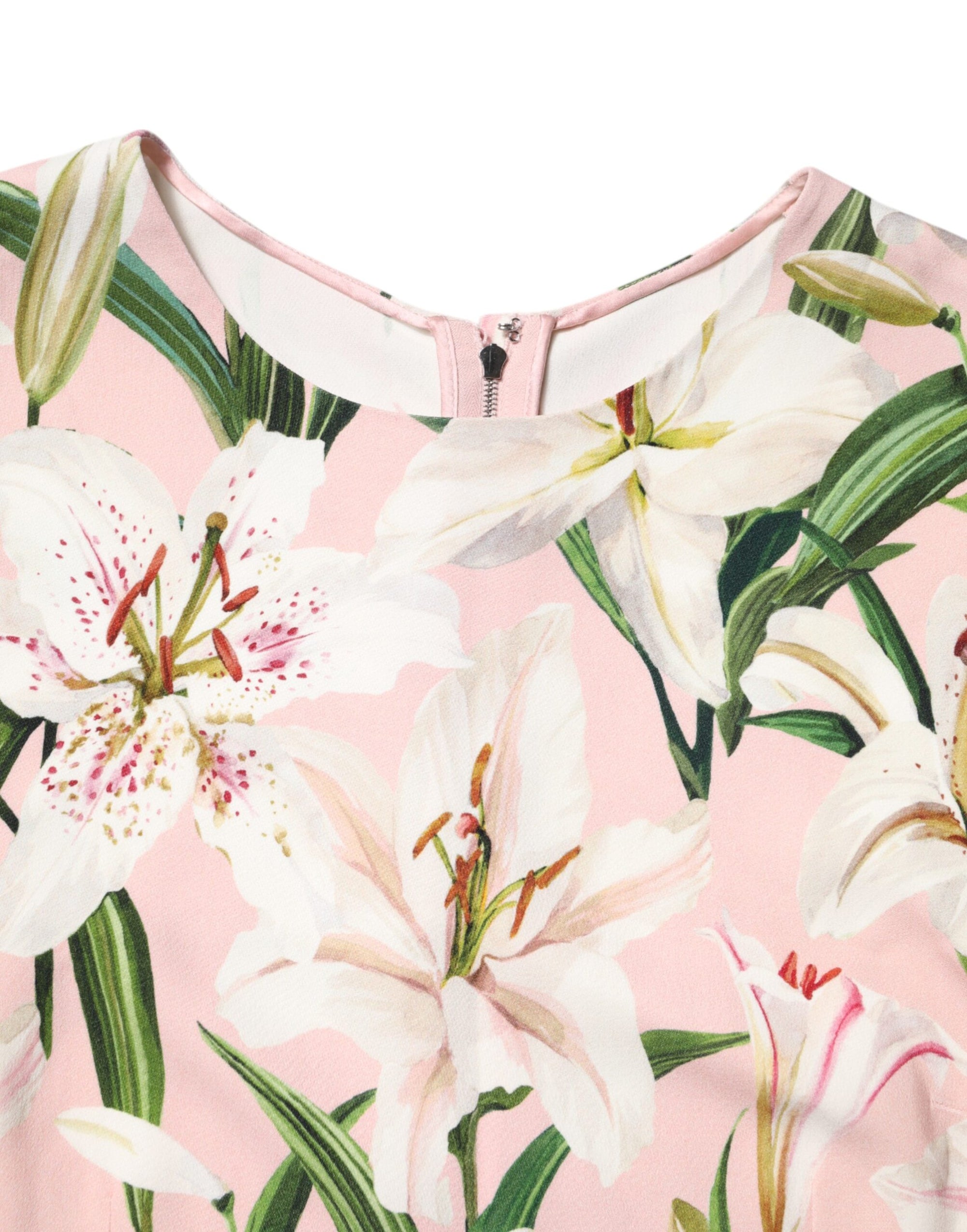 Dolce &amp; Gabbana Multicolor Floral Print Round Neck Tank Top