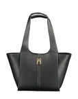 Tommy Hilfiger Black Polyurethane Women Handbag