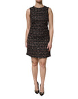Dolce & Gabbana Multicolor Sleeveless Mini Tweed A-line Dress