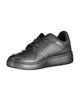 Tommy Hilfiger Black Leather Women Sneaker
