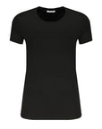 Patrizia Pepe Black Organic Cotton Women T-Shirt