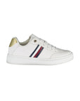 Tommy Hilfiger White Polyurethane Women Sneaker