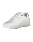 Tommy Hilfiger White Polyurethane Women Sneaker