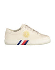 Tommy Hilfiger Beige Leather Women Sneaker