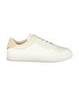 Tommy Hilfiger Beige Polyurethane Women Sneaker