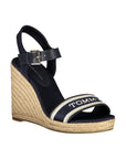 Tommy Hilfiger Blue Leather Women's Wedge Sandal
