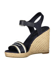 Tommy Hilfiger Blue Leather Women's Wedge Sandal