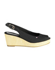 Tommy Hilfiger Black Polyester Women Sandal