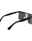 Max Mara Black Stainless Steel Sunglasses