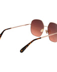 Max Mara Rose Gold Metal Sunglasses