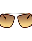 Max Mara Brown Metal Sunglasses