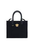 Versace Black Cotton Shoulder Bag