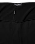 Dolce & Gabbana Black Viscose Long Sleeve Pullover Blouse Top