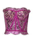 Dolce & Gabbana Pink Bustier Sleeveless Corset Blouse Top