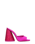 The Attico Pink Satin Platform Sandals