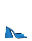 The Attico Light Blue Satin Platform Sandals