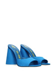 The Attico Light Blue Satin Platform Sandals