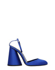 The Attico Blue Satin Platform Sandals
