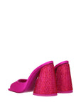The Attico Pink Satin Platform Sandals