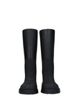 Burberry Black Cotton Rain Boots